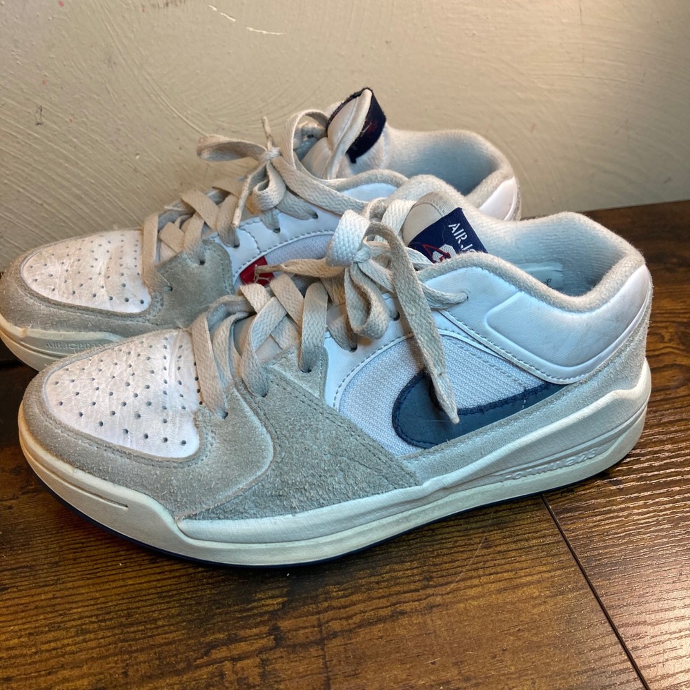 Nike Air Jordan Boys 4.5Y Stadium 90 White Navy  Sneakers DX4399-146